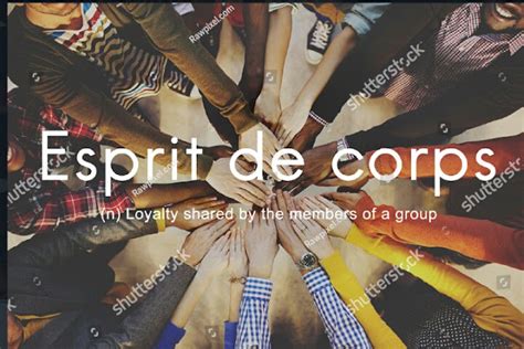 esprit de corps french to english